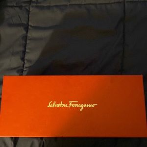 Navy & grey Ferragamo slides Size-9